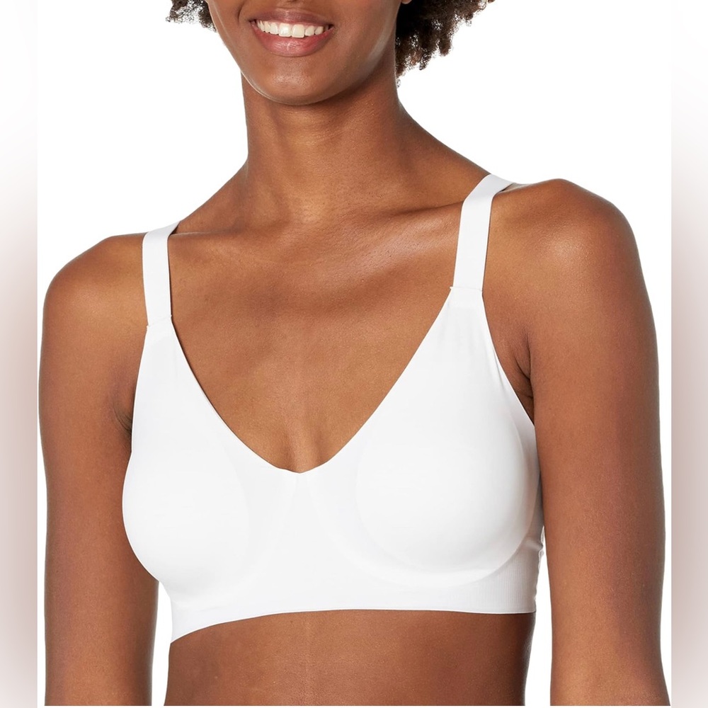Bali Comfort Revolution Underwire Bra Easylite Full-Coverage White Plus Size 3X